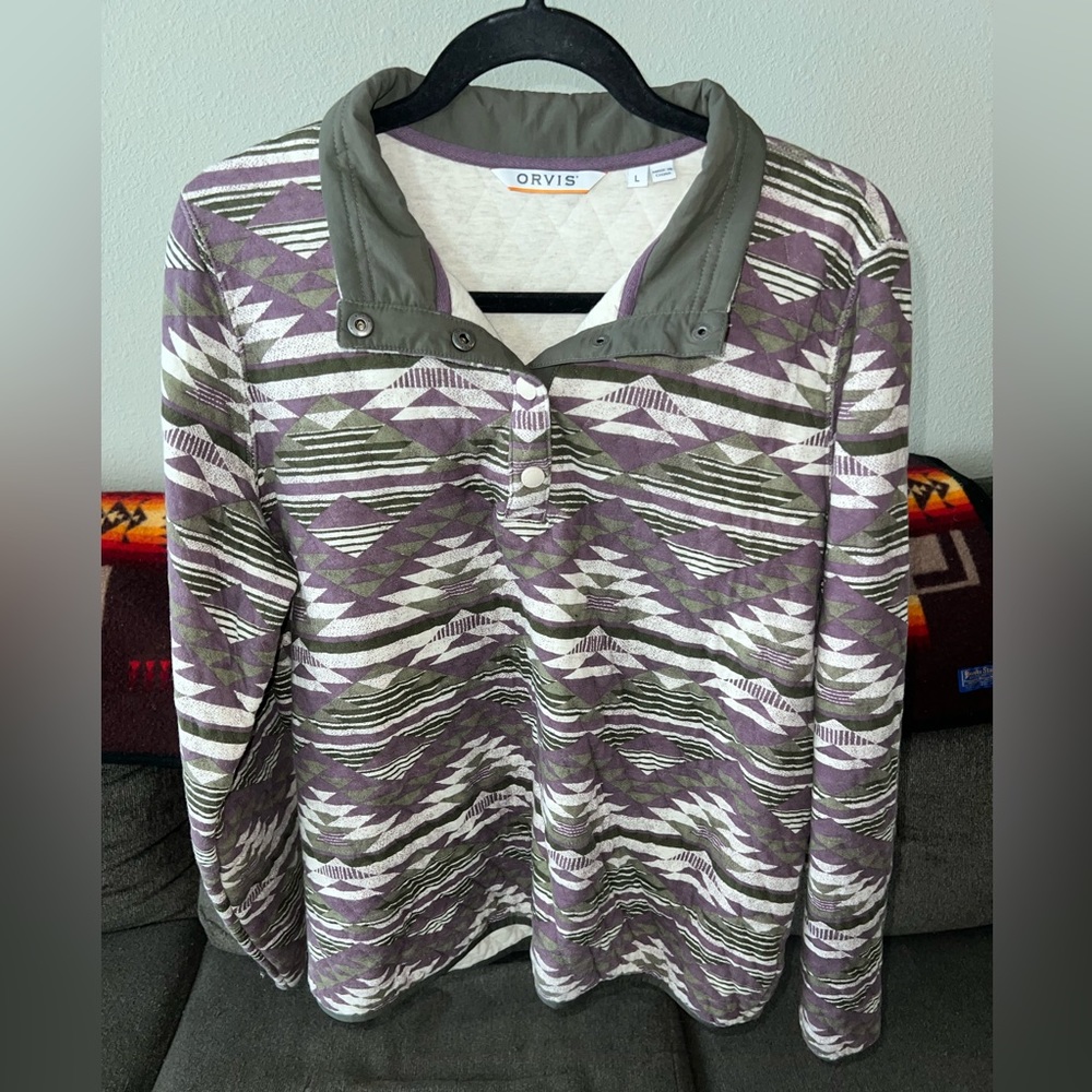 Orvis Women’s Outdoor Quilted Snap Sweatshirt